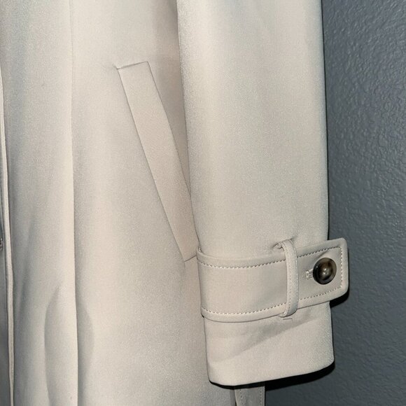 KORADIOR CLASSIC BEIGE DOUBLE BREASTED BELTED TRENCH COAT WOMEN'S EU 40 = US 10 - Picture 6 of 13